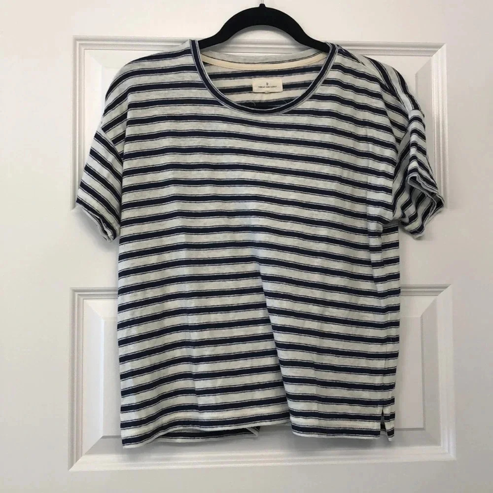 Thread and supply striped tee